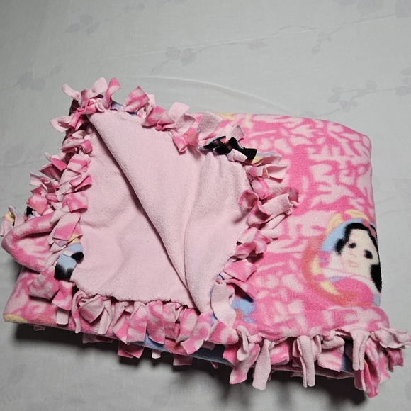 Snow white blanket Other - homemade hand tied pink Snow White baby throw blanket  approx. 52" by 60"